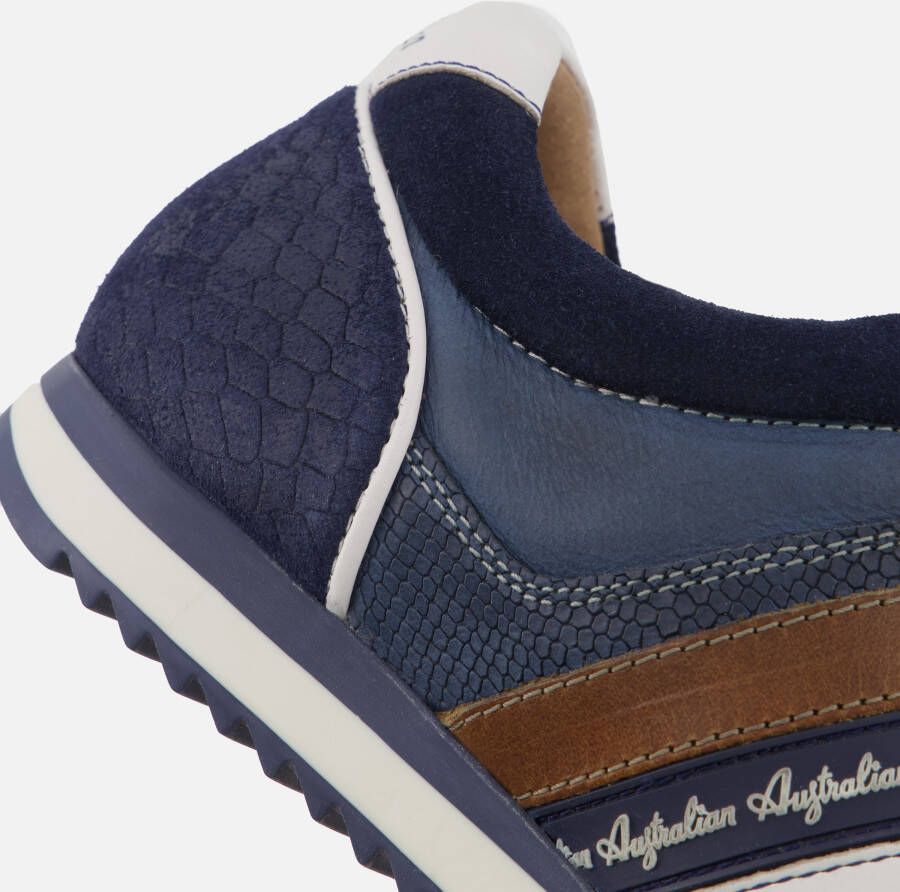 Australian Camaro Sneakers blauw Leer