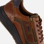 Australian Stijlvolle leren sneakers met rits en veters Brown Heren - Thumbnail 10