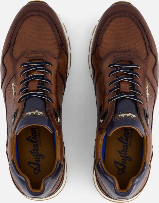 Australian Novecento Sneakers cognac Leer