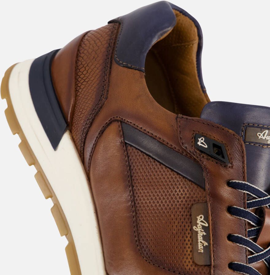 Australian Novecento Sneakers cognac Leer