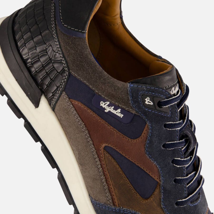 Australian Tiago Sneakers blauw Leer