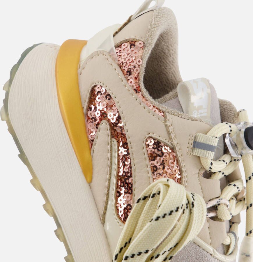 Barst! Glitter Sneakers beige Leer