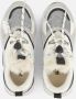 Shoesme Sneakers Meisjes White Silver Metallic Badstof - Thumbnail 8