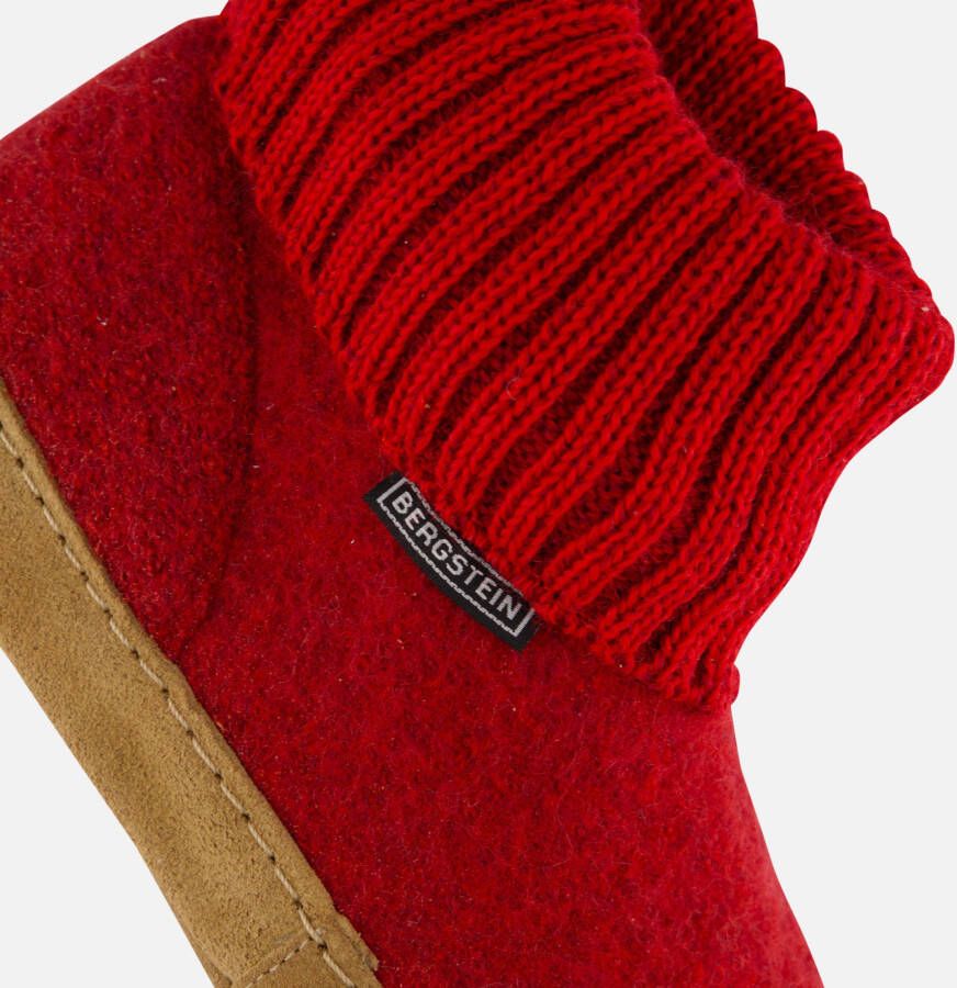 Bergstein cozy lux pantoffels rood