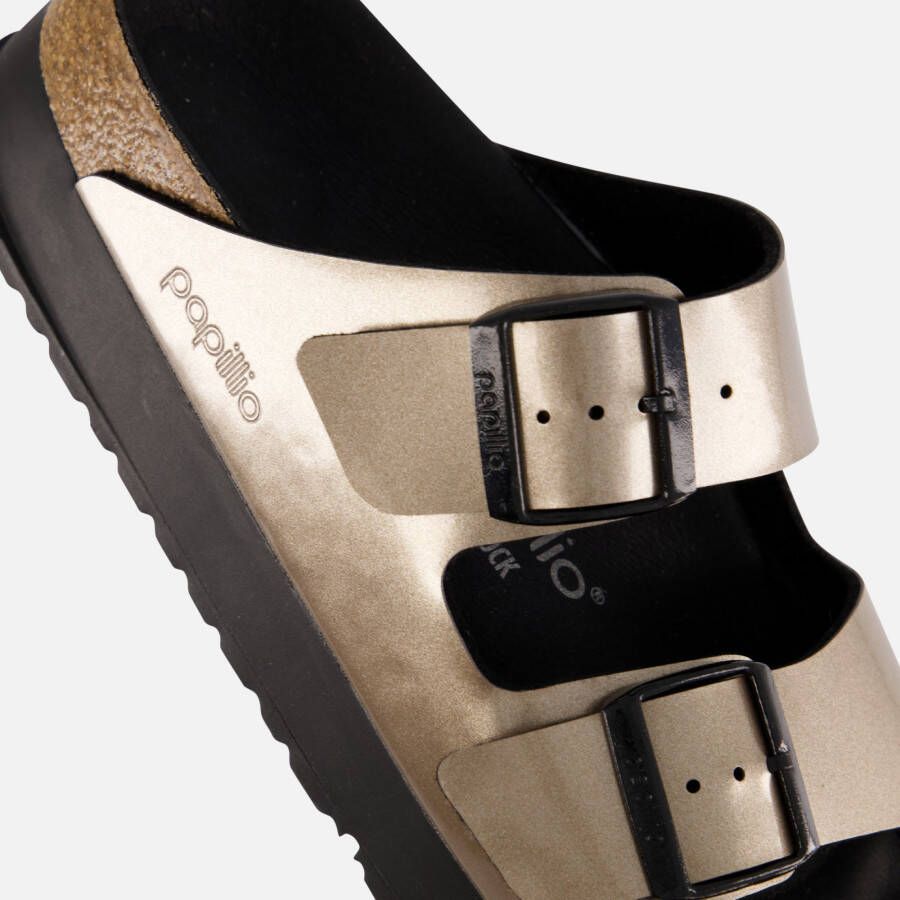 Papillio Pappillio Birkenstock Arizona Metallic taupe