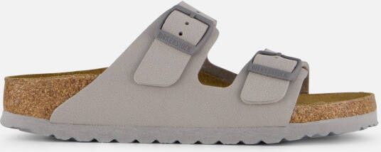 Birkenstock Arizona Slippers grijs Imitatieleer