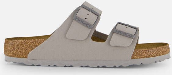 Birkenstock Arizona Slippers grijs Imitatieleer