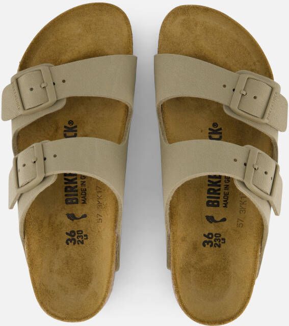 Birkenstock Arizona Slippers groen Imitatieleer