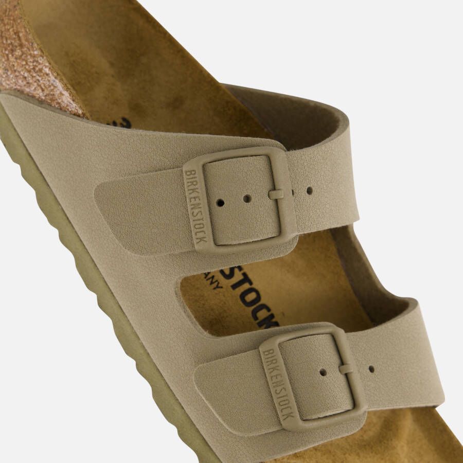 Birkenstock Arizona Slippers groen Imitatieleer