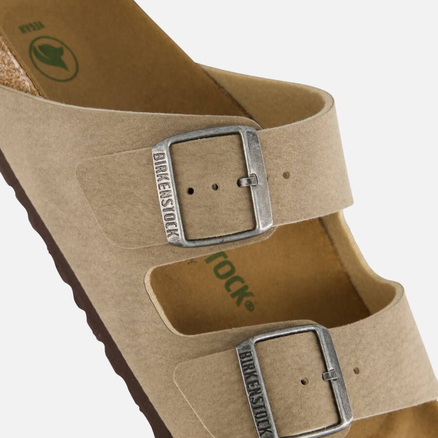 Birkenstock Arizona Slippers taupe Imitatieleer