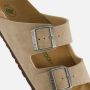 Birkenstock Arizona Slippers taupe Imitatieleer - Thumbnail 4