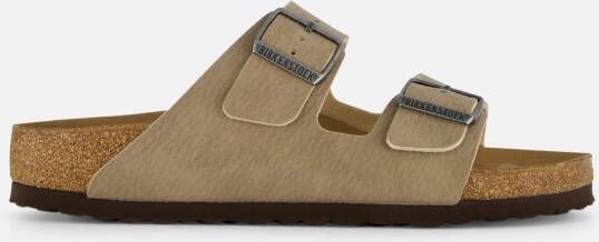 Birkenstock Arizona Slippers taupe Imitatieleer