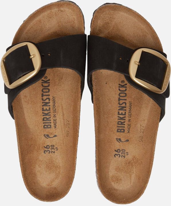 Birkenstock Madrid Big Buckle Sandalen zwart