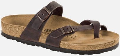 Birkenstock Women's Mayari Natural Leather Oiled Sandalen Normal bruin