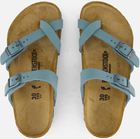 Birkenstock Mayari Kids Slippers blauw Nubuck