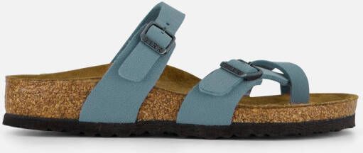 Birkenstock Mayari Kids Slippers blauw Nubuck