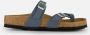 Birkenstock Madrid Slippers blauw Imitatieleer - Thumbnail 10