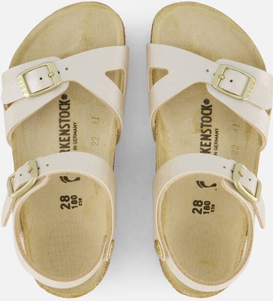 Birkenstock Rio Kids Sandalen wit Leer