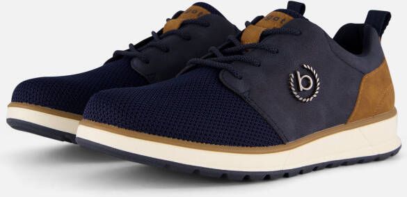 Bugatti Artic Sneakers blauw Textiel