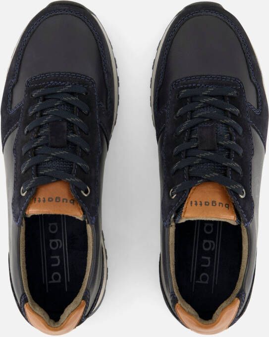 Bugatti Cirino Sneakers blauw Leer