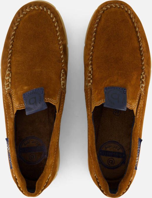 Bugatti Clipperton Instappers cognac Suede