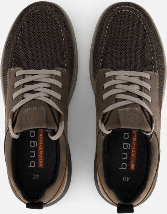 Bugatti Exko Sneakers taupe Textiel