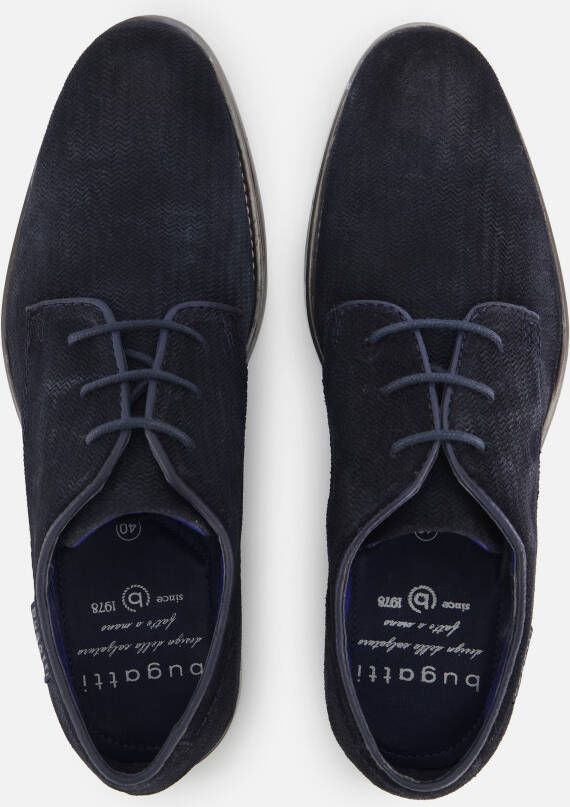 Bugatti Licio Eco Veterschoenen blauw Suede