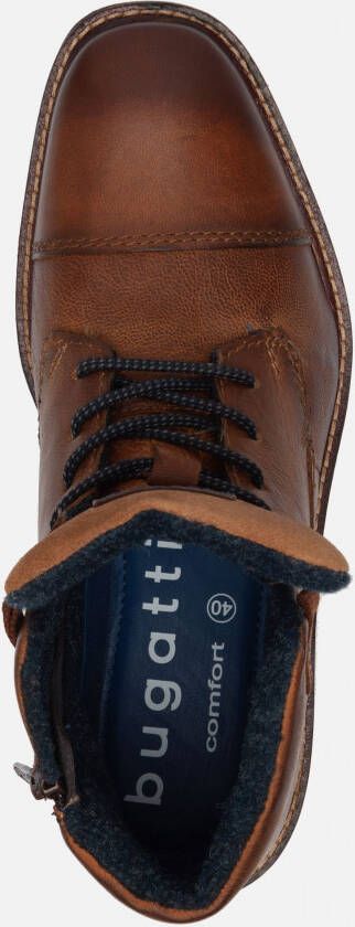 Bugatti Masat Comfort veterboots cognac Leer