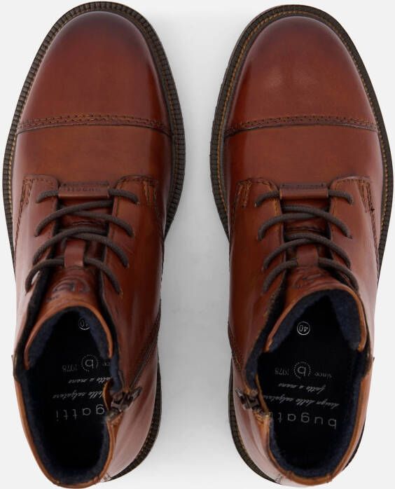 Bugatti Seve Veterschoenen cognac Leer