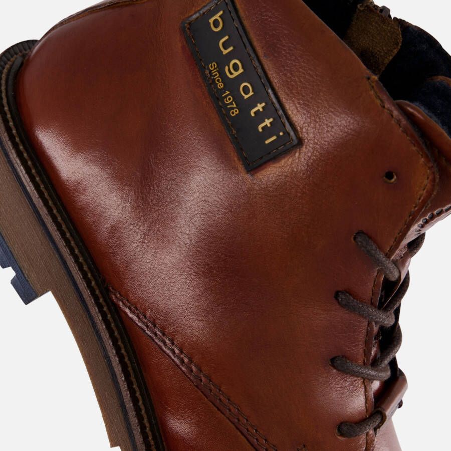 Bugatti Seve Veterschoenen cognac Leer