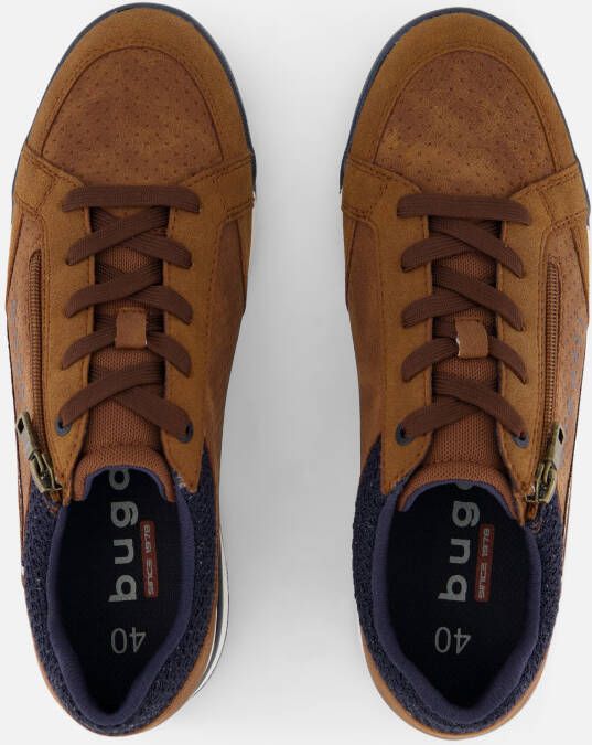 Bugatti Sneakers cognac Textiel