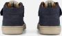 BunniesJR 224650-129 Jongens Hoge Sneakers Blauw Nubuck Veters - Thumbnail 3