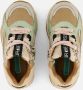 BunniesJR 224875-502 Meisjes Lage Sneakers Beige Wit Groen Leer Veters - Thumbnail 4