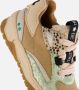 BunniesJR 224875-502 Meisjes Lage Sneakers Beige Wit Groen Leer Veters - Thumbnail 6