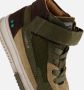 BunniesJR 224834-569 Jongens Hoge Sneakers Groen Leer Veters - Thumbnail 9