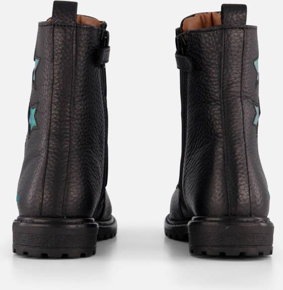 BunniesJR Veterboots zwart Leer