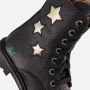 BunniesJR 224864-589 Meisjes Biker Boots Zwart Leer Veters - Thumbnail 9