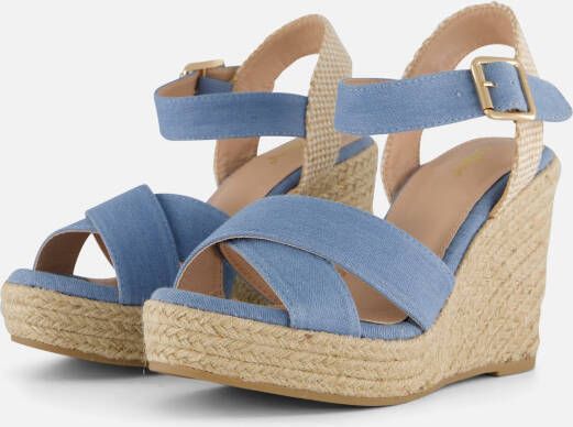 Cellini Espadrilles blauw Textiel