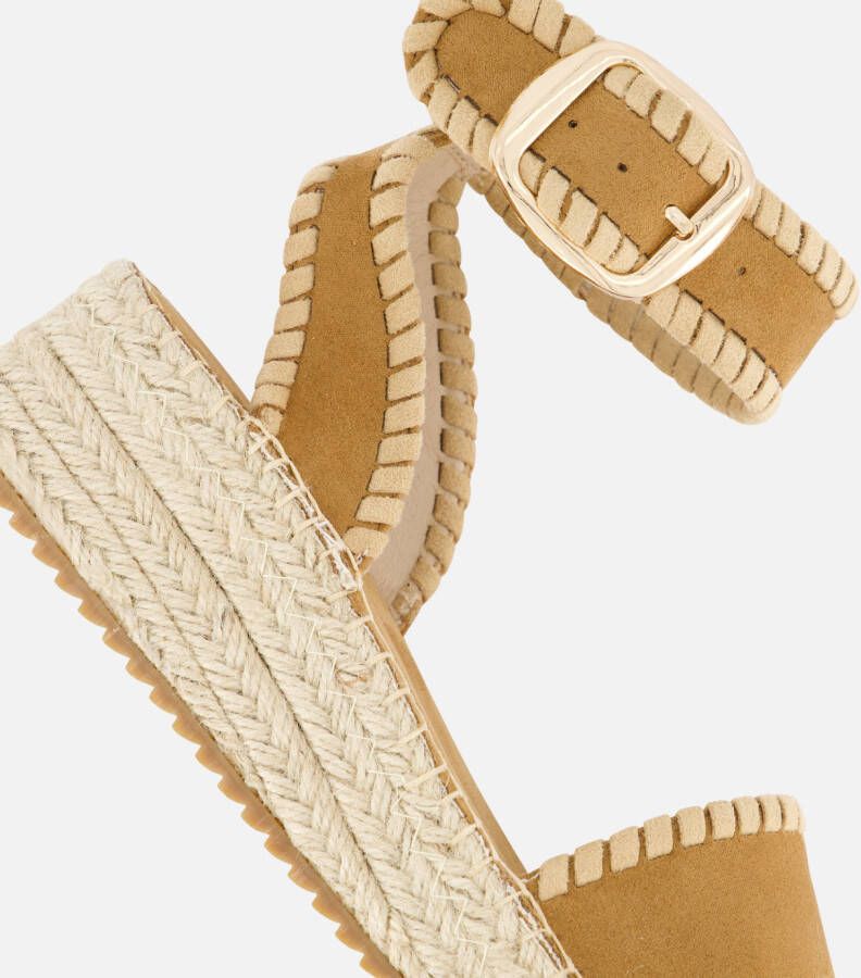 Cellini Espadrilles bruin Textiel