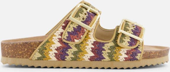 Colors of California Raffia Sandalen beige