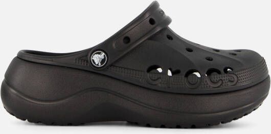 Crocs Baya Platform Clogs Slippers zwart