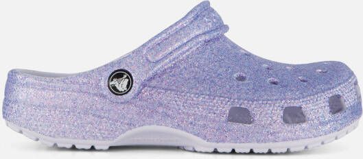 Crocs Classic Glitter Clog Slippers paars