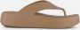 Crocs Women's Getaway Platform Flip Sandalen maat W10 beige - Thumbnail 6