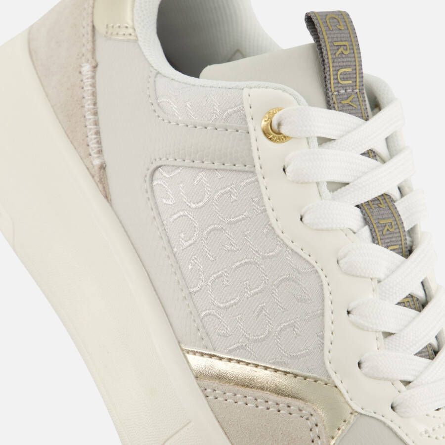 Cruyff Pace Court Sneakers beige Textiel