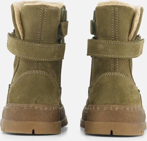 Develab Enkellaarsjes groen Nubuck