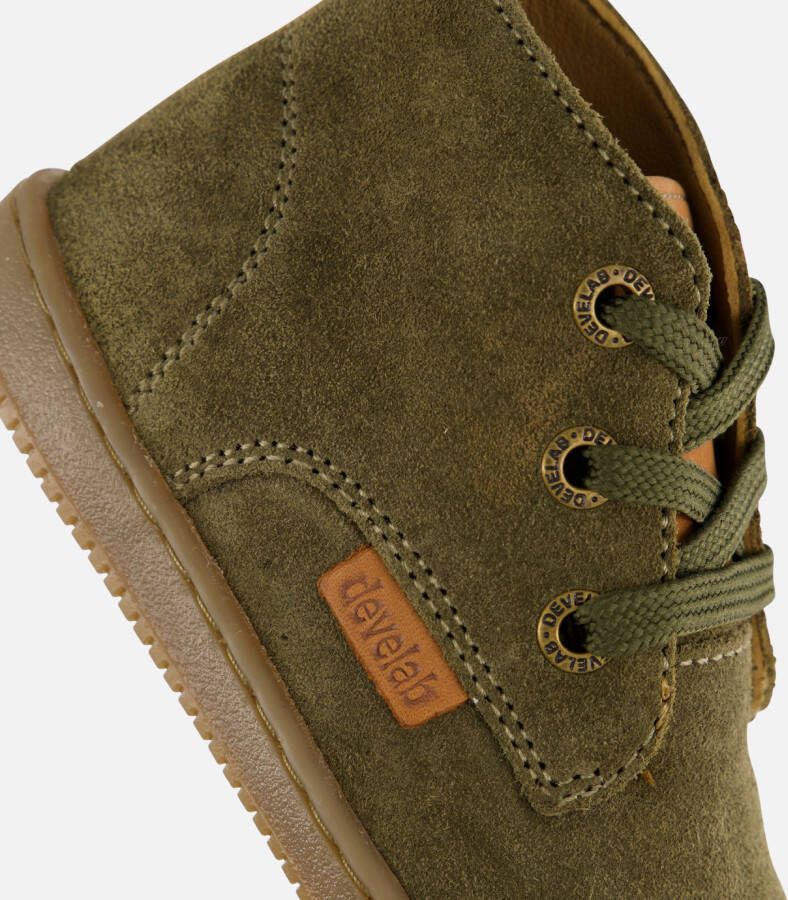 Develab Babyschoenen groen Suede