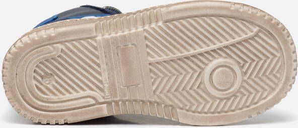 Develab Mid Cut Sneakers blauw Leer