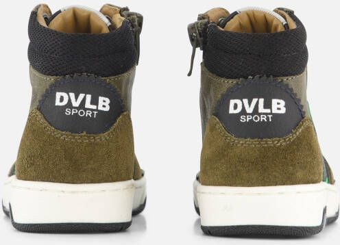 Develab Mid Sneakers groen Leer