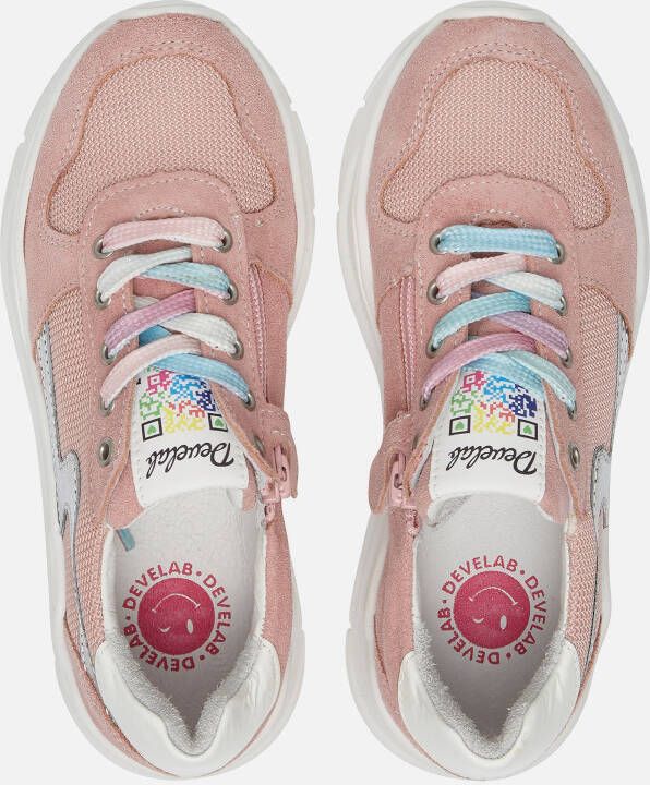 Develab Sneakers roze Leer