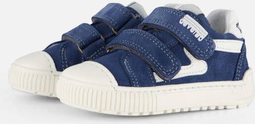 Develab Velcro Sneakers blauw Leer